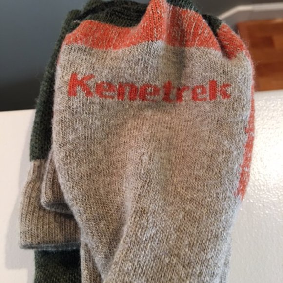 Kenetrek Men's Hiking/ Boot Socks - Green and Orange - Picture 3 of 3